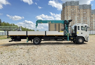 JAC N180 (МРМ 20т) КМУ HKTC HLC-8016 (8т) БОРТ 8,2×2,54×0,6